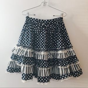 navy polka dot lolita skirt ⚓️